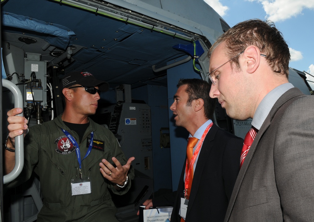 Navy Seahawk on Display at Farnborough