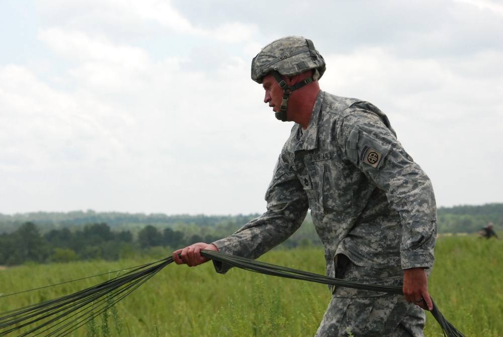 82nd Airborne conducts training jump