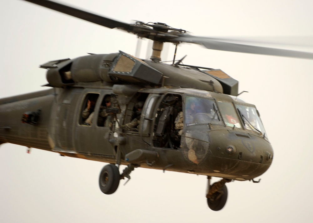 UH-60 Black Hawk at FOB Warhorse