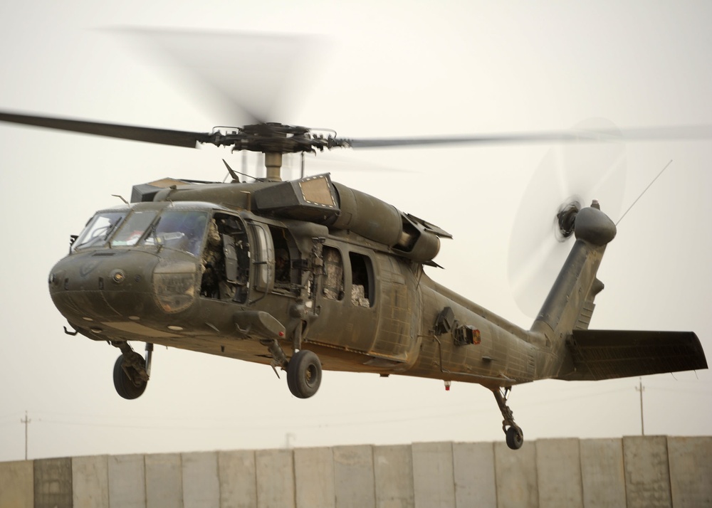 UH-60 Black Hawk at FOB Warhorse