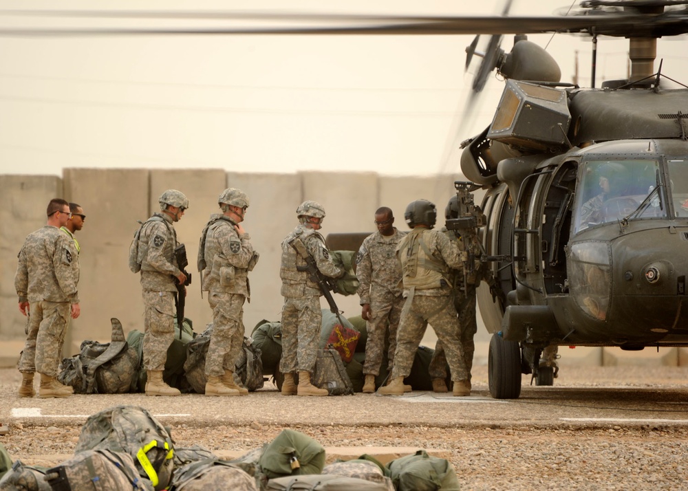 UH-60 Black Hawk at FOB Warhorse