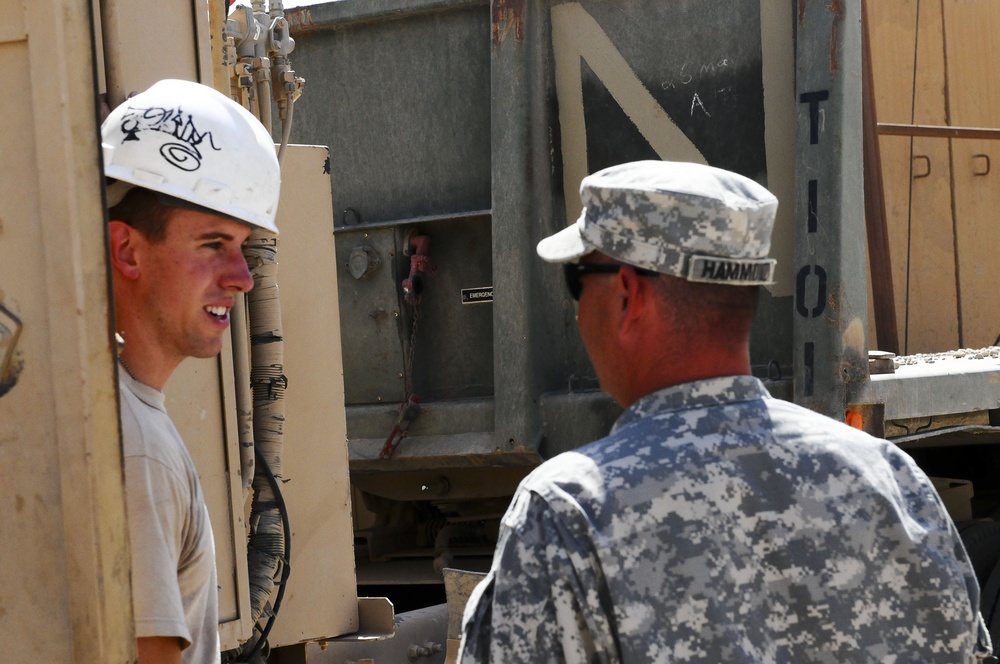 Pennsylvania reserve unit strikes up music of trailer repair