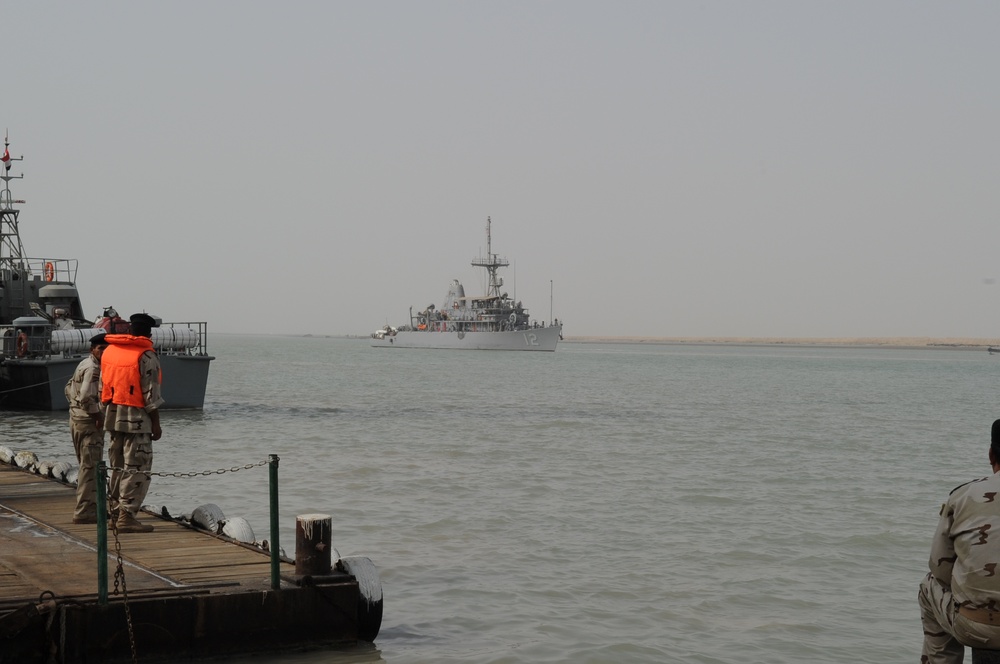 USS Ardent ashore in Iraq