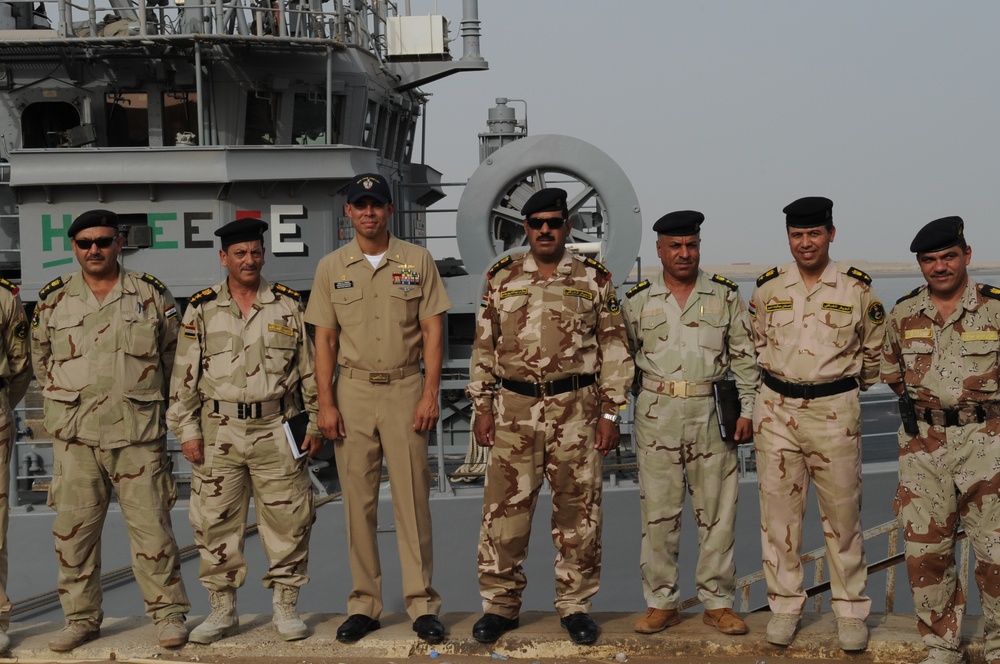 USS Ardent ashore in Iraq