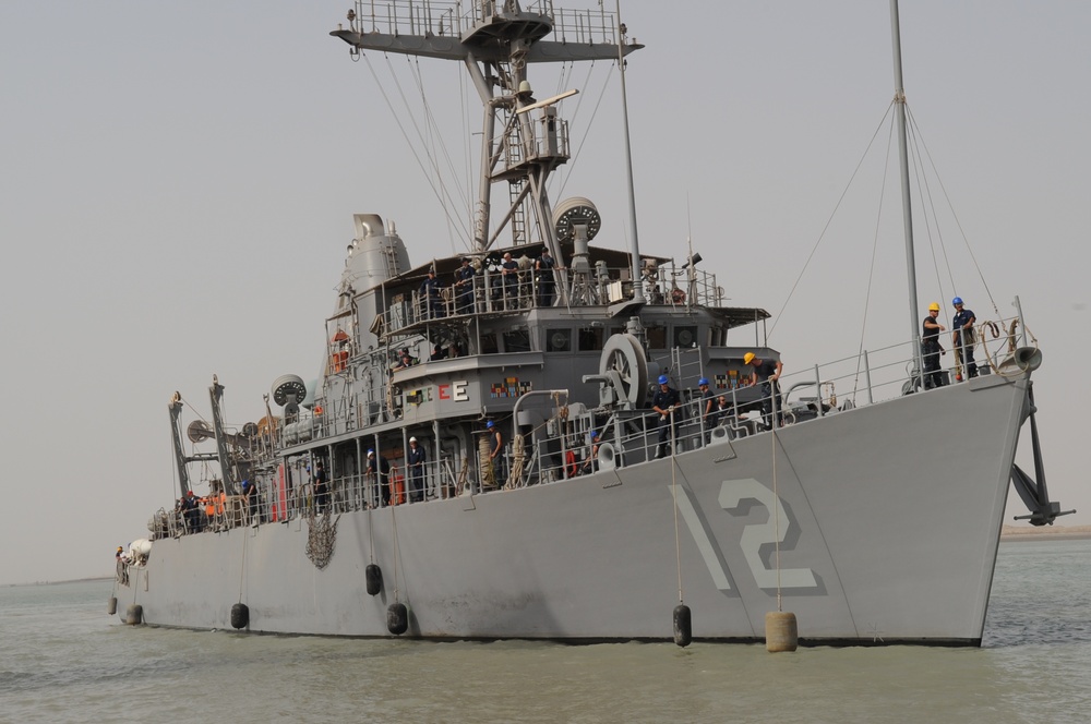 USS Ardent ashore in Iraq