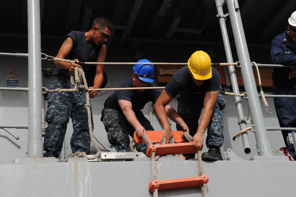 USS Ardent ashore in Iraq