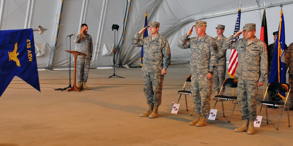 U.S. Air Force 838th Air Epeditionary Wing change of command in Shindand, Afghanistan