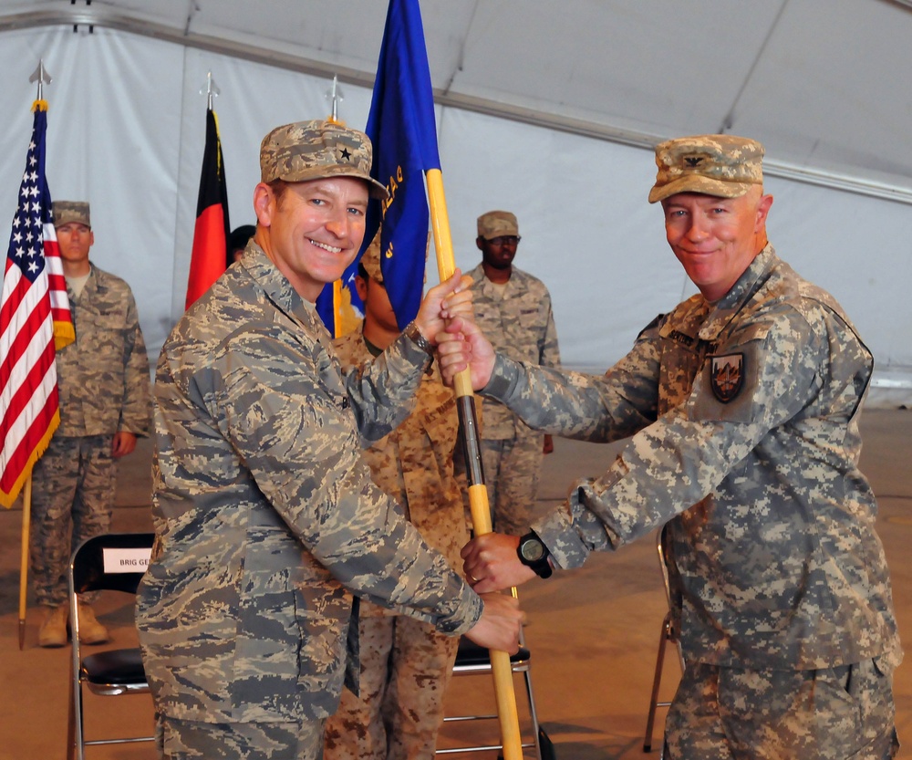 U.S. Air Force 838th Air Epeditionary Wing change of command in Shindand, Afghanistan