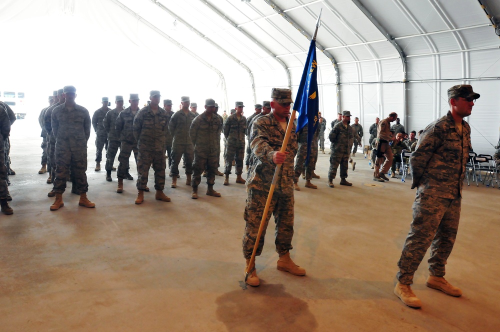 U.S. Air Force 838th Air Epeditionary Wing change of command in Shindand, Afghanistan