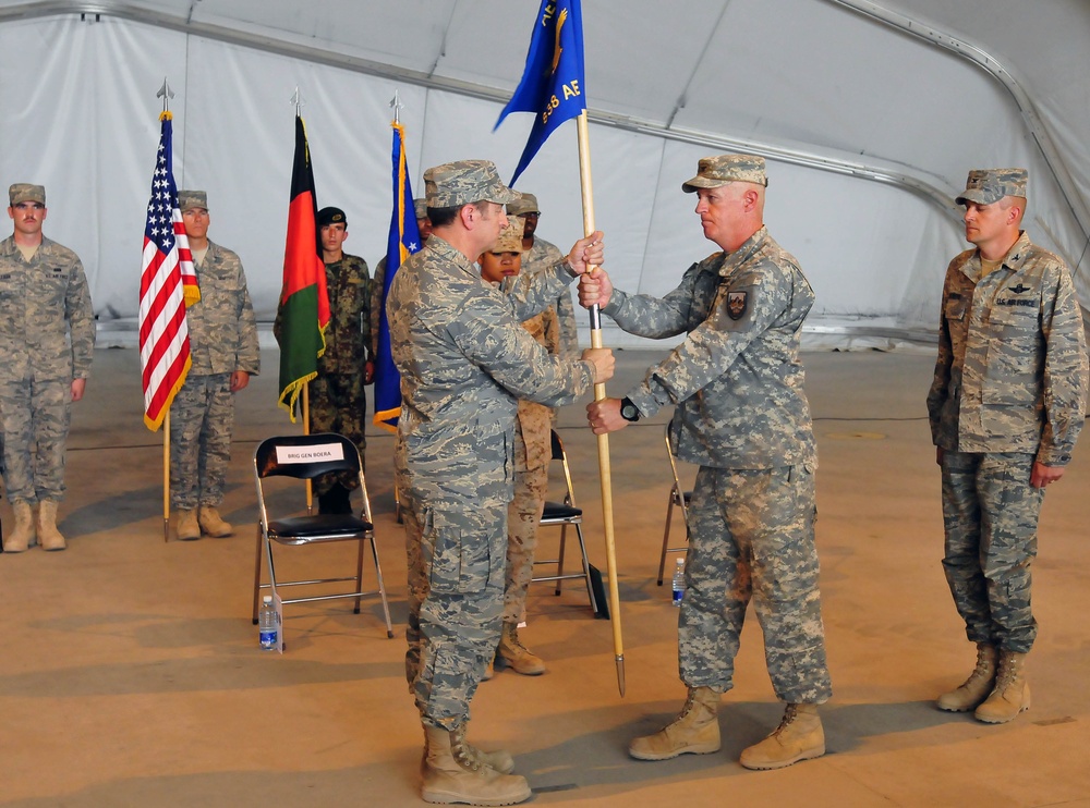 U.S. Air Force 838th Air Epeditionary Wing change of command in Shindand, Afghanistan