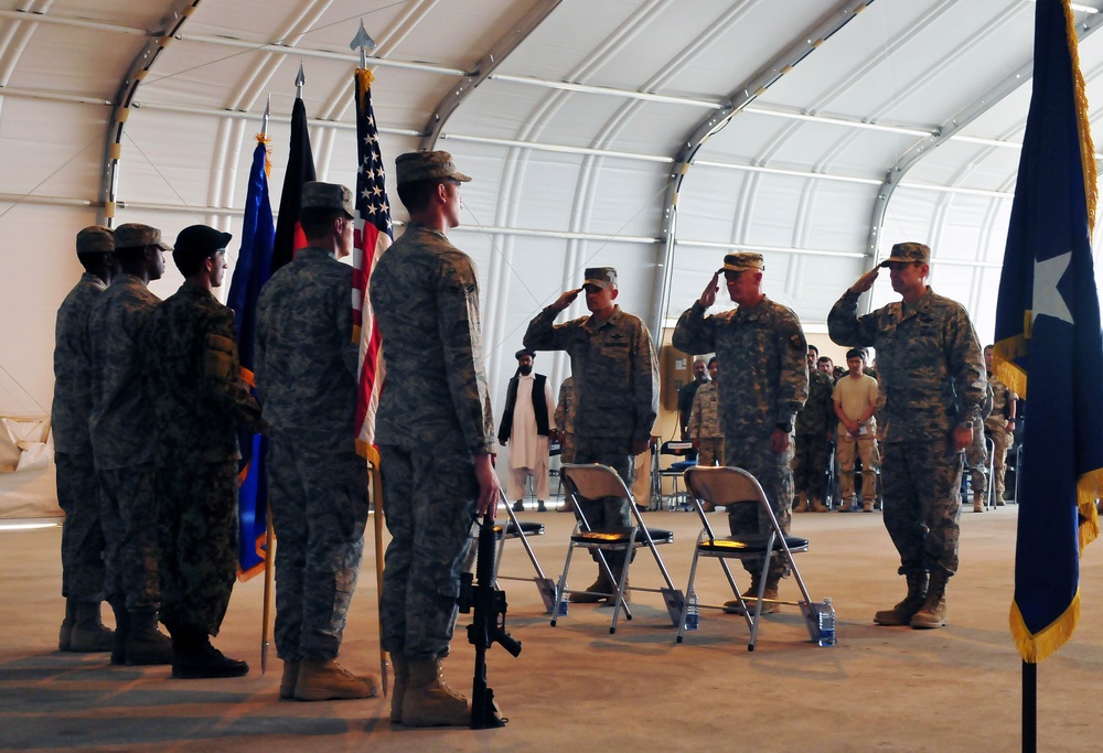 U.S. Air Force 838th Air Epeditionary Wing change of command in Shindand, Afghanistan