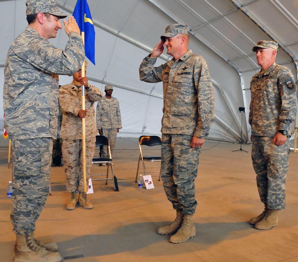 U.S. Air Force 838th Air Epeditionary Wing change of command in Shindand, Afghanistan