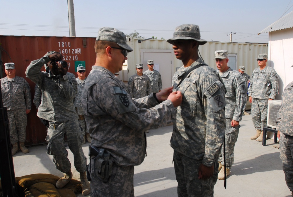 Elloree, S.C., Soldier Promoted a Second Time in Afghanistan