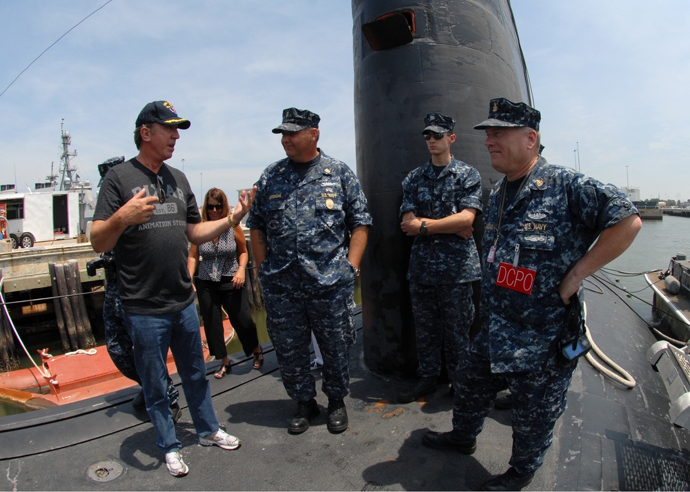 Tim Allen visits USS Scranton