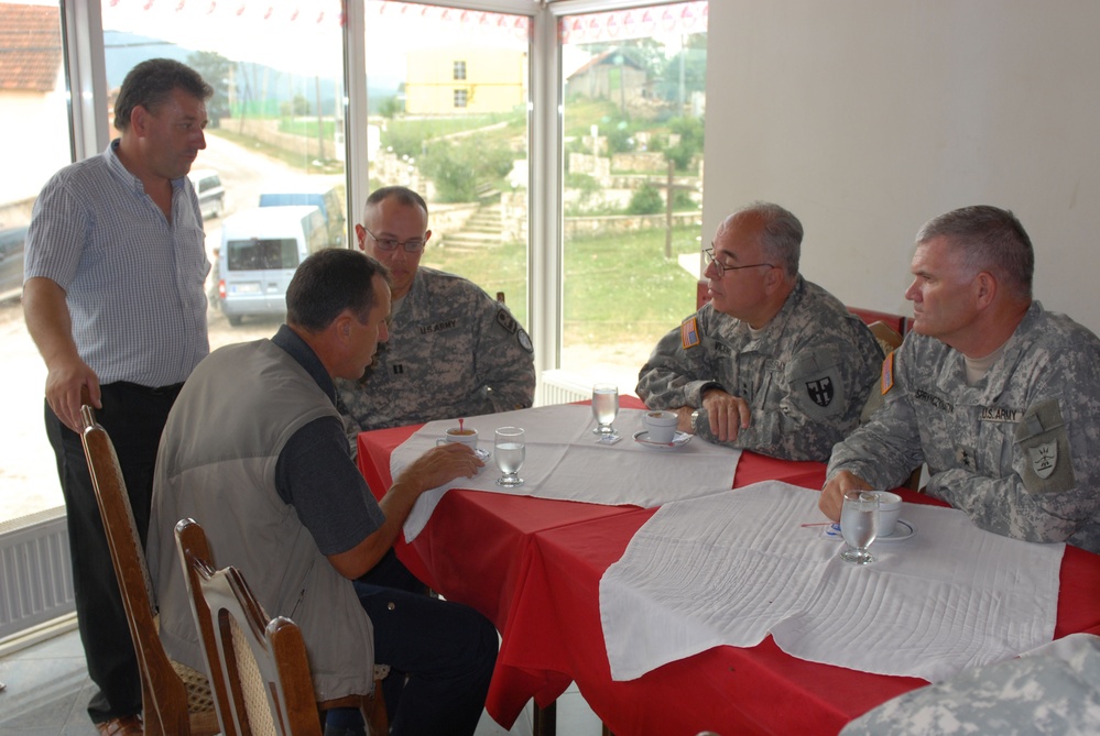 Adjutants general visit Camp Bondsteel, and surrounding area