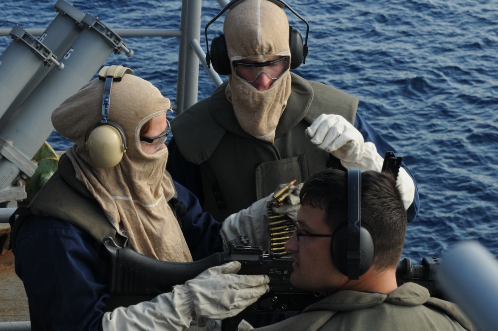 gun shoot Aboard USS Wasp