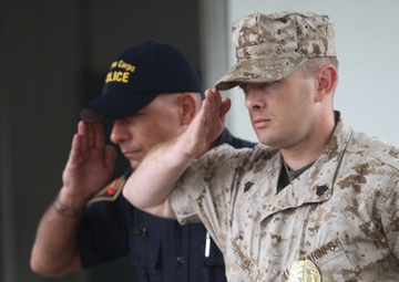 PMO gate sentries protect Marines