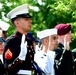 President Meets Marine at Naturalization Ceremony