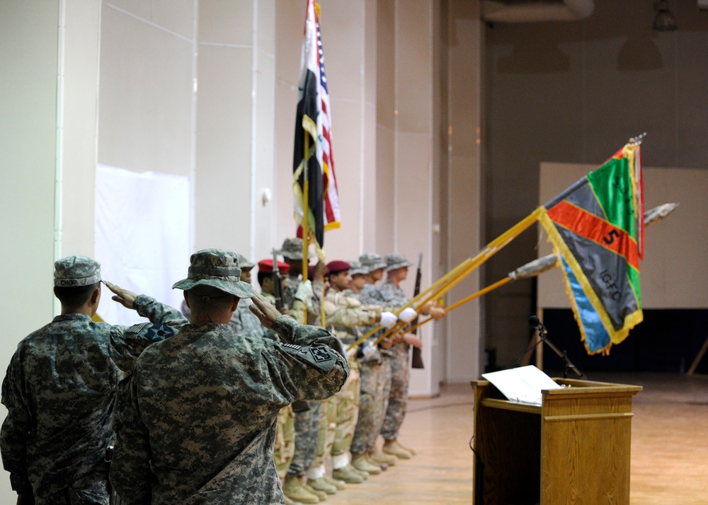 FOB Warhorse Transfer Ceremony