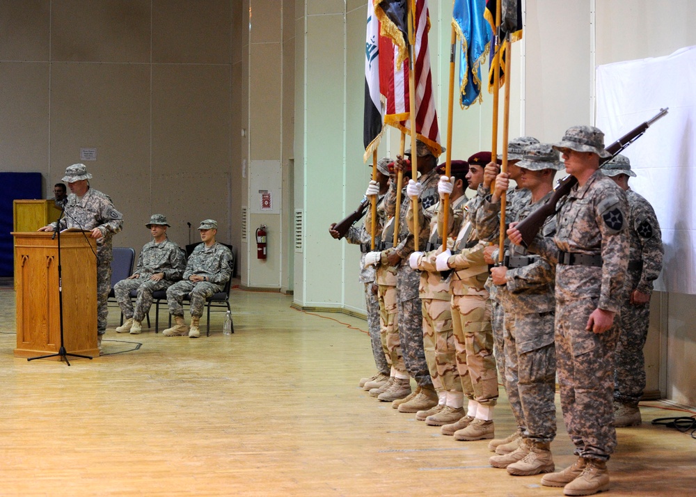 FOB Warhorse Transfer Ceremony