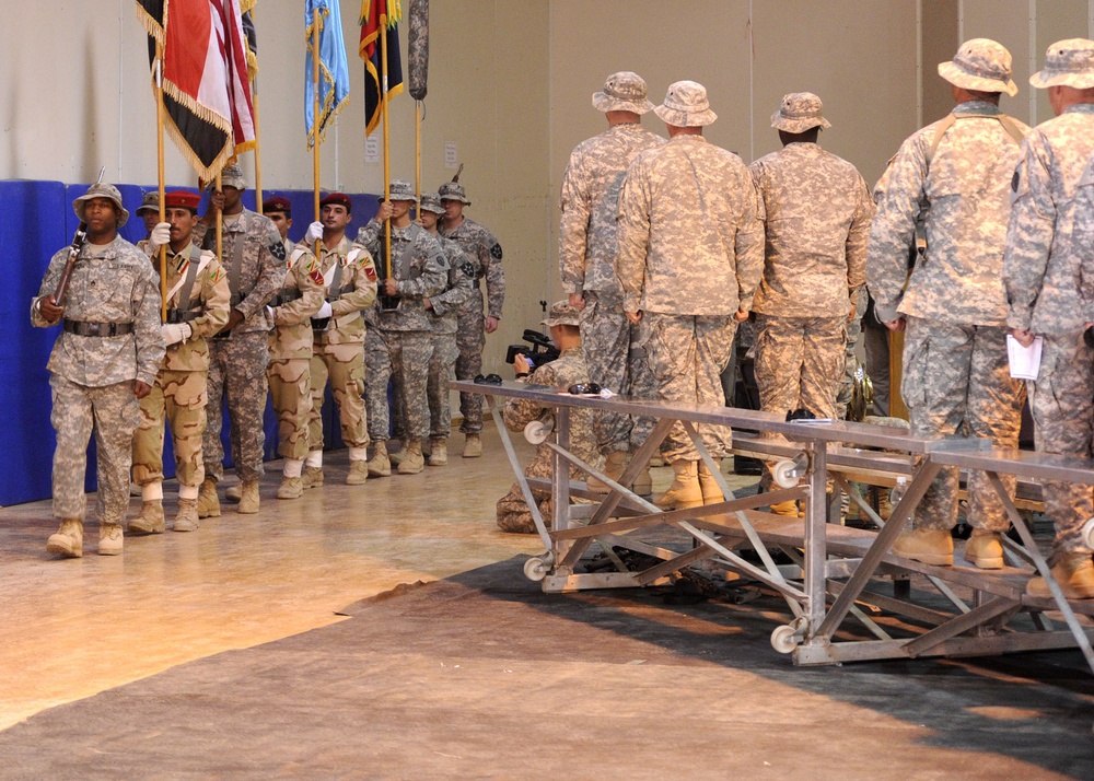 FOB Warhorse Transfer Ceremony