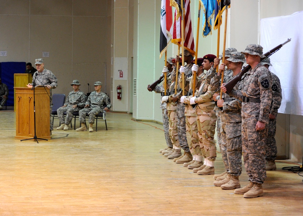 FOB Warhorse Transfer Ceremony