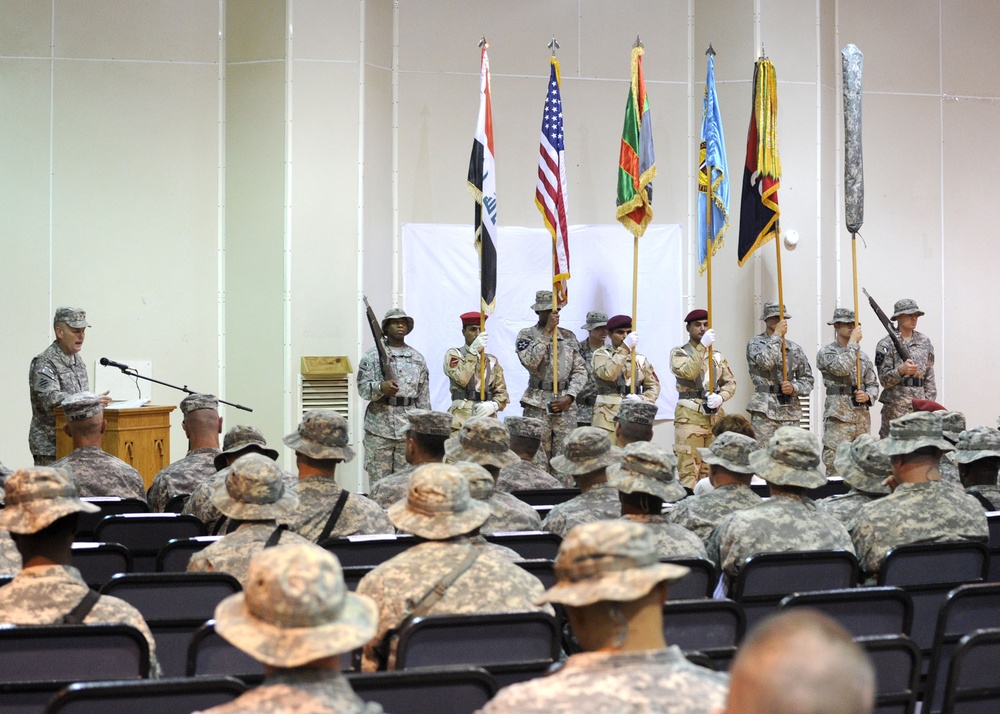 FOB Warhorse Transfer Ceremony