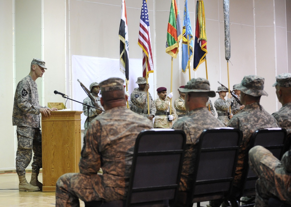 FOB Warhorse Transfer Ceremony