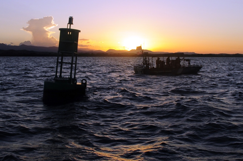 U.S. Coast Guard Patrols Guantanamo Bay