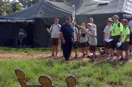 Dedicated Coasties Help at National Scout Jamboree