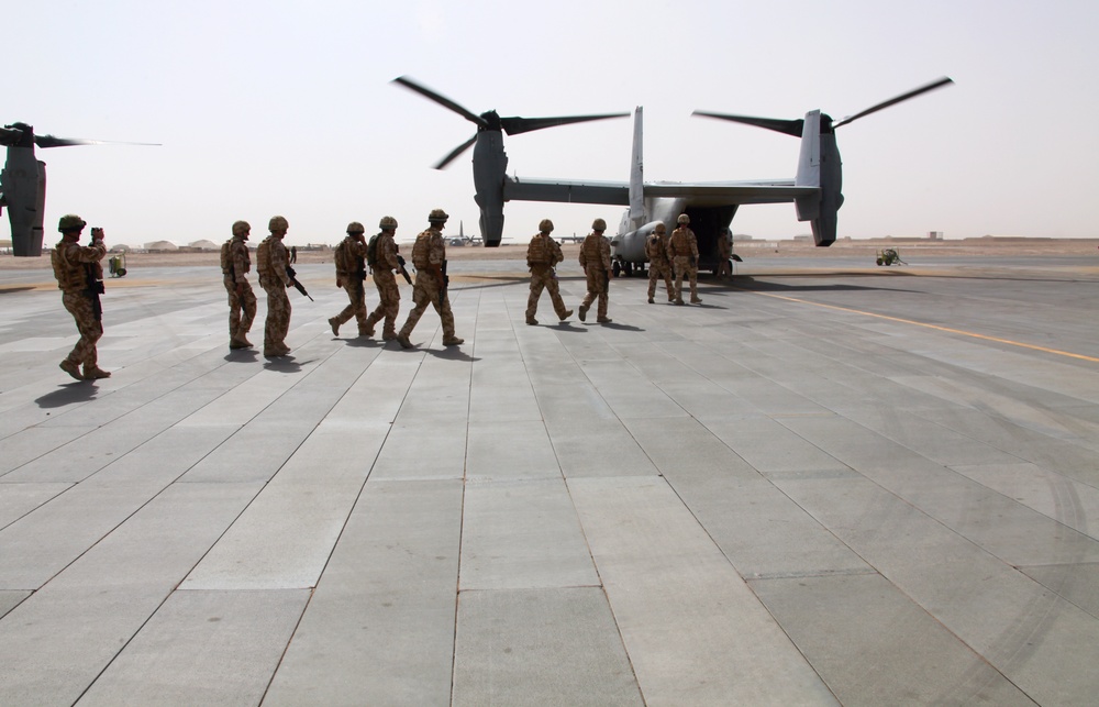 UK Soldiers Take Wild US Osprey Ride