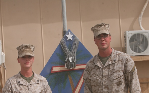 RCT-7 Marine Re-enlists to Re-enlist Marines