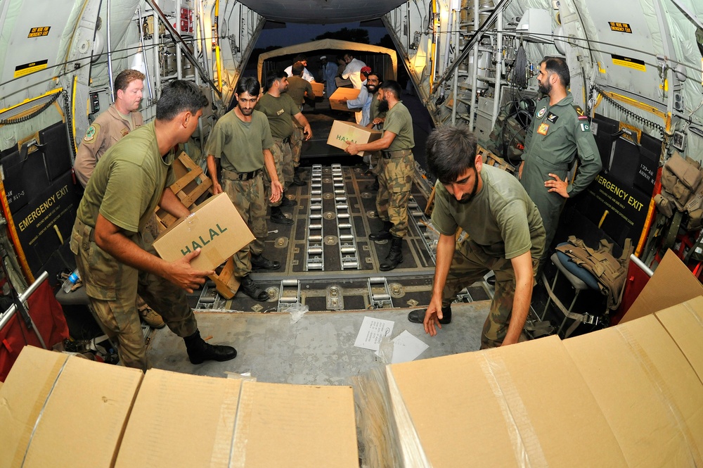 The 455th AEW delivers Humanitarian Assistance to Pakistan