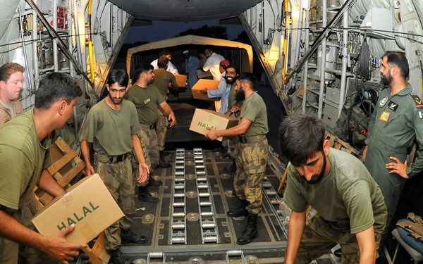 The 455th AEW delivers Humanitarian Assistance to Pakistan
