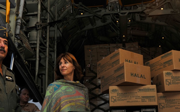 The 455th AEW delivers Humanitarian Assistance to Pakistan