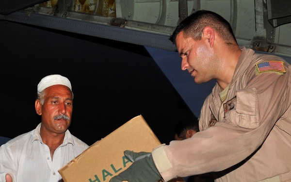 The 455th AEW delivers Humanitarian Assistance to Pakistan