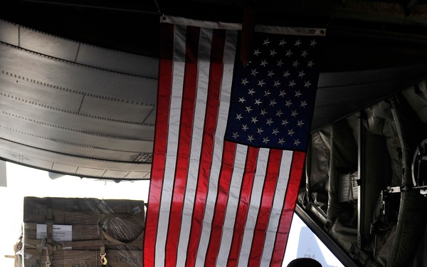 The 455th AEW delivers first international relief in response to Pakistan flooding