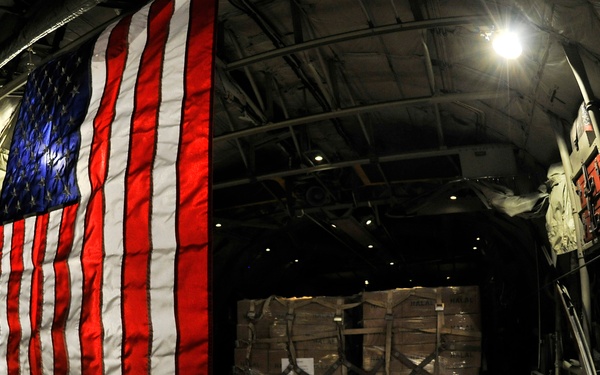 The 455th AEW delivers first international relief in response to Pakistan flooding