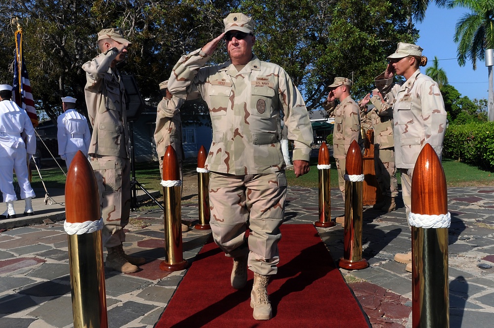 JTF-GTMO Navy Expeditionary Guard Battalion Change of Command