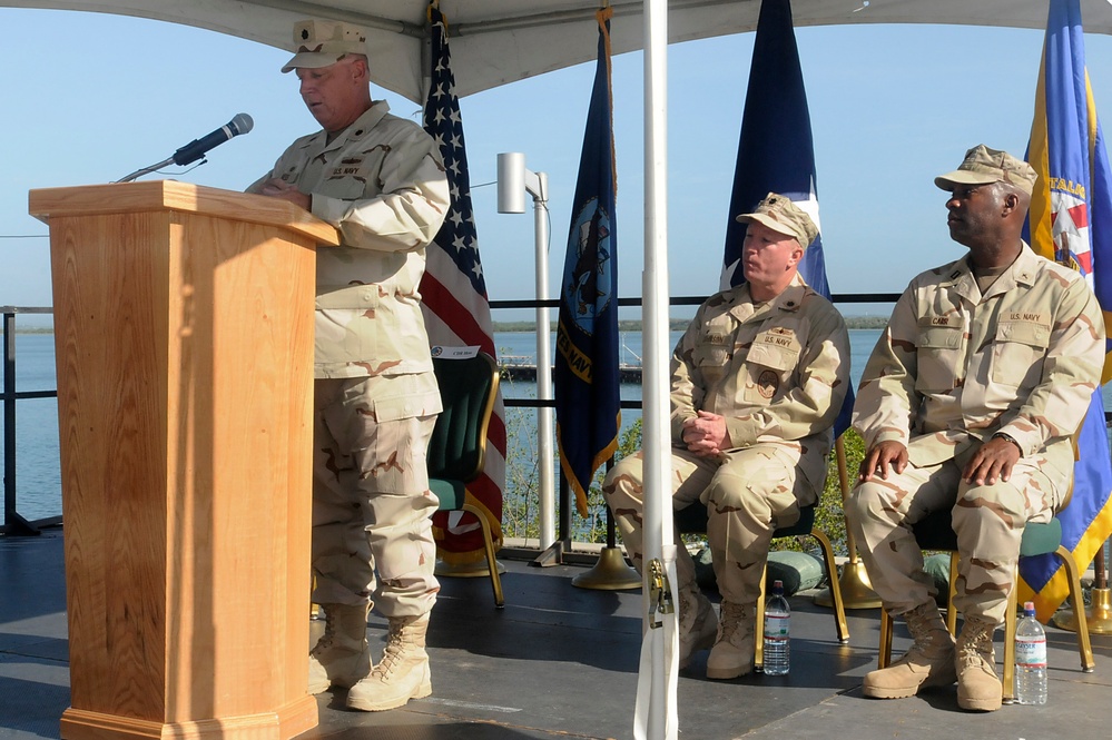 JTF-GTMO Navy Expeditionary Guard Battalion Change of Command