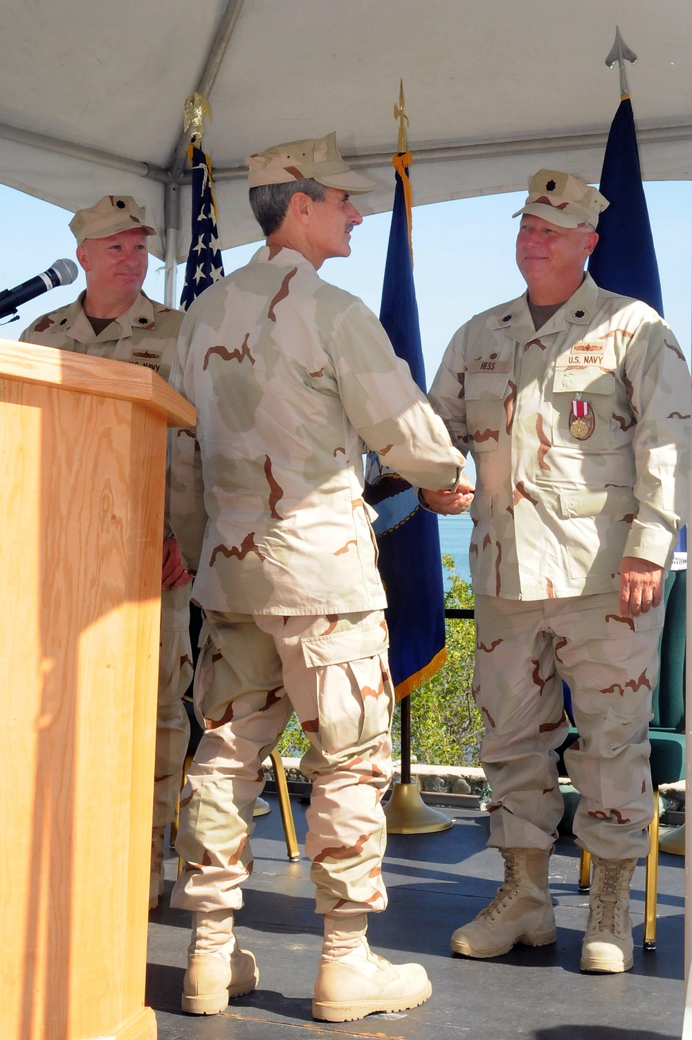 JTF-GTMO Navy Expeditionary Guard Battalion Change of Command