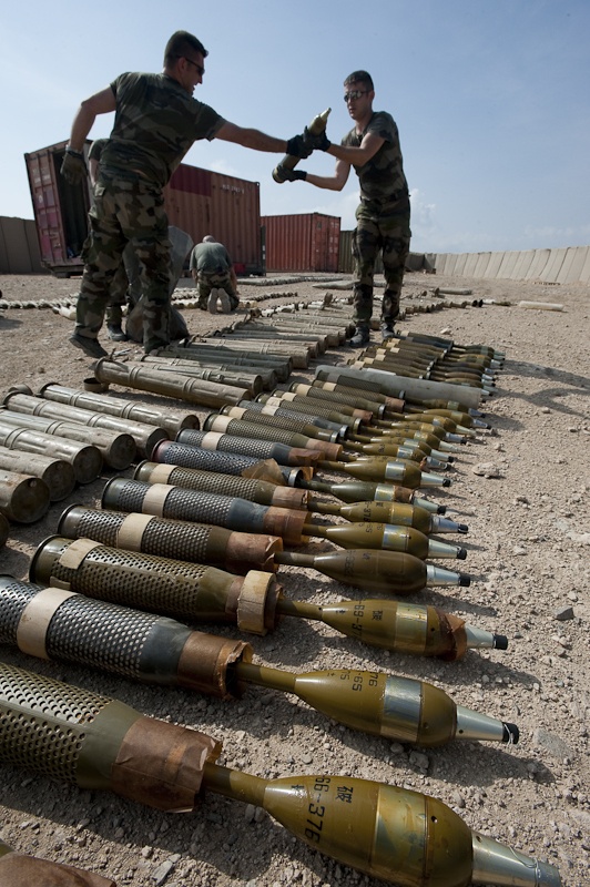 Coalition Forces Collect Ammunitions in Uzbeen Valley