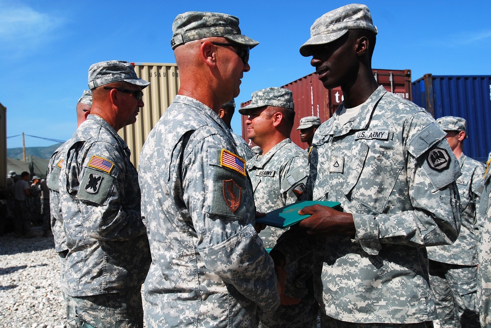 Task Force Kout Men Troops Earn Awards