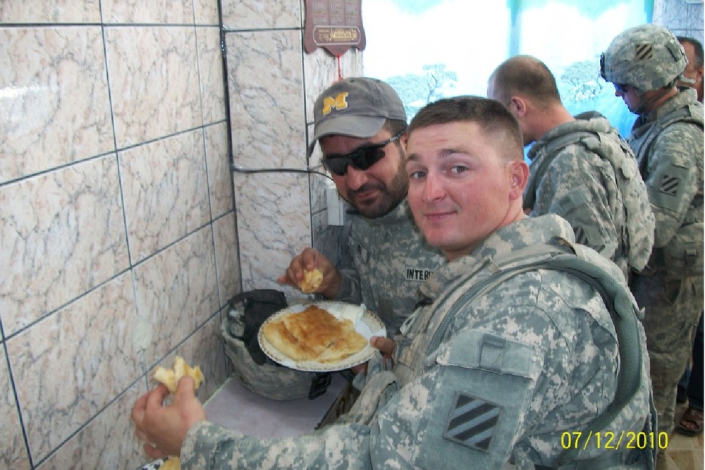 Spartans Enjoy Iraqi Breakfast in Kirkuk