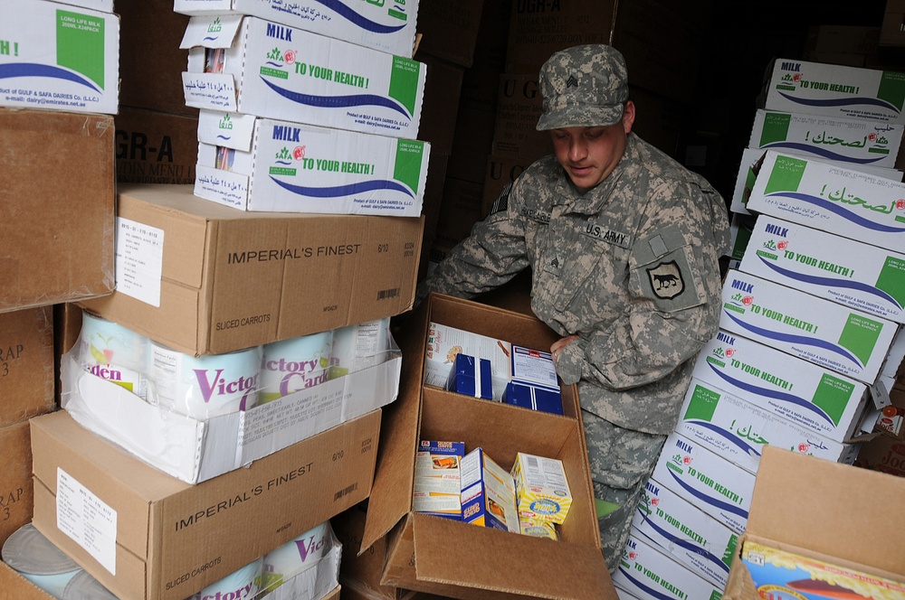 From infantryman to cook; Soldier provides food military style