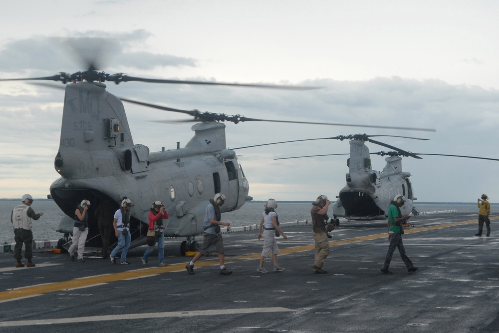 NGO's visit USS Iwo Jima