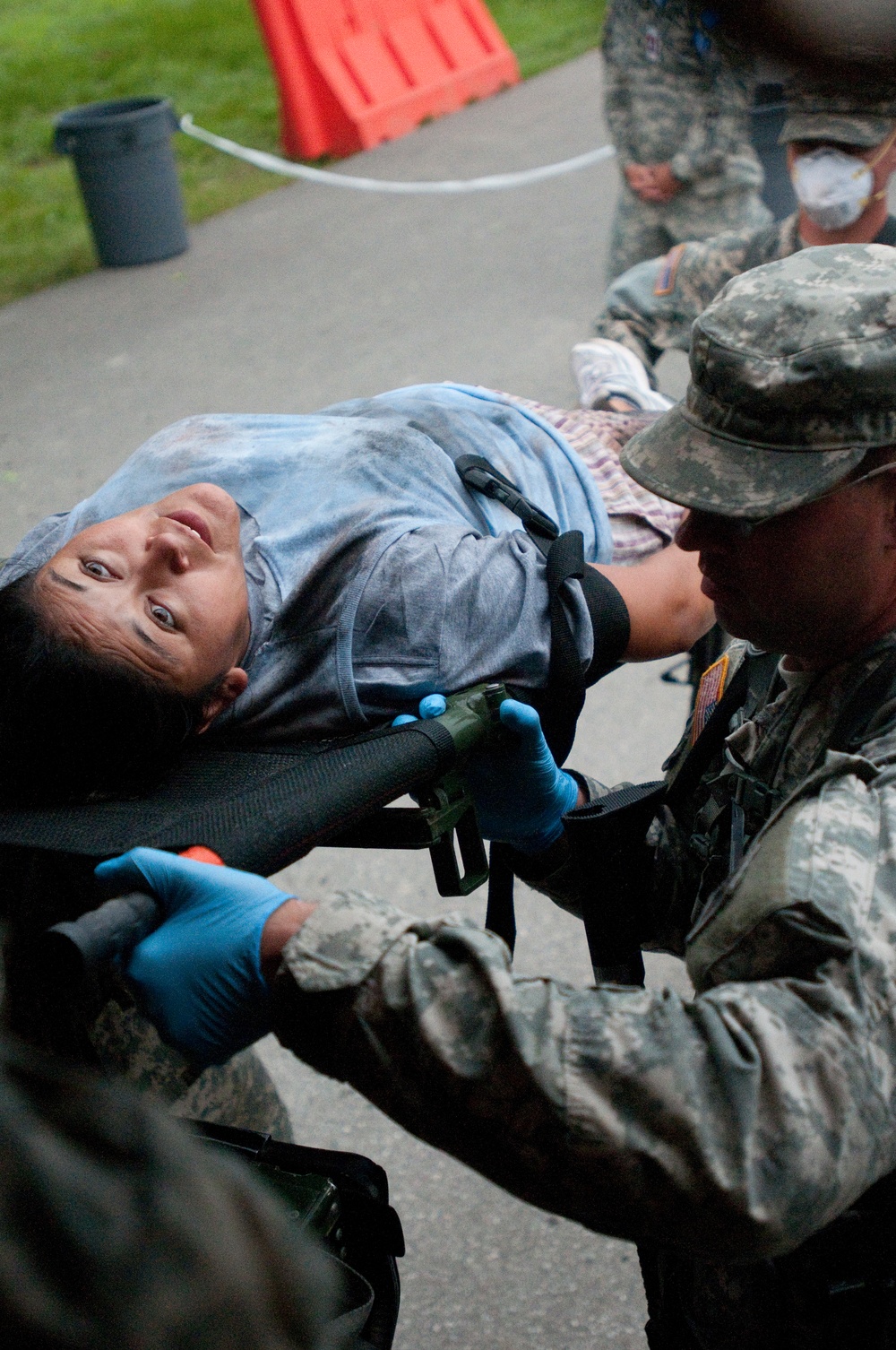 Infantry Supports Medical Teams During Training