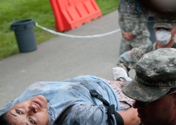 Infantry Supports Medical Teams During Training