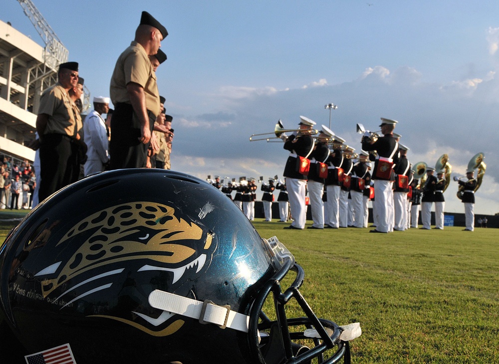 Jacksonville Jaguars Military Appreciation night.