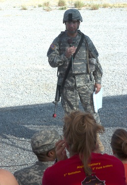 Artillery soldiers and families Have a Blast